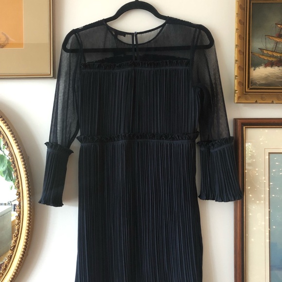 MAJE navy mini dress - Picture 5 of 6